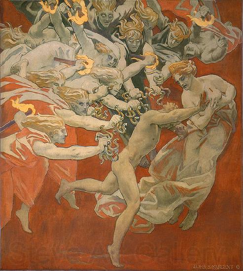 John Singer Sargent Orestes Pursued by the Furies